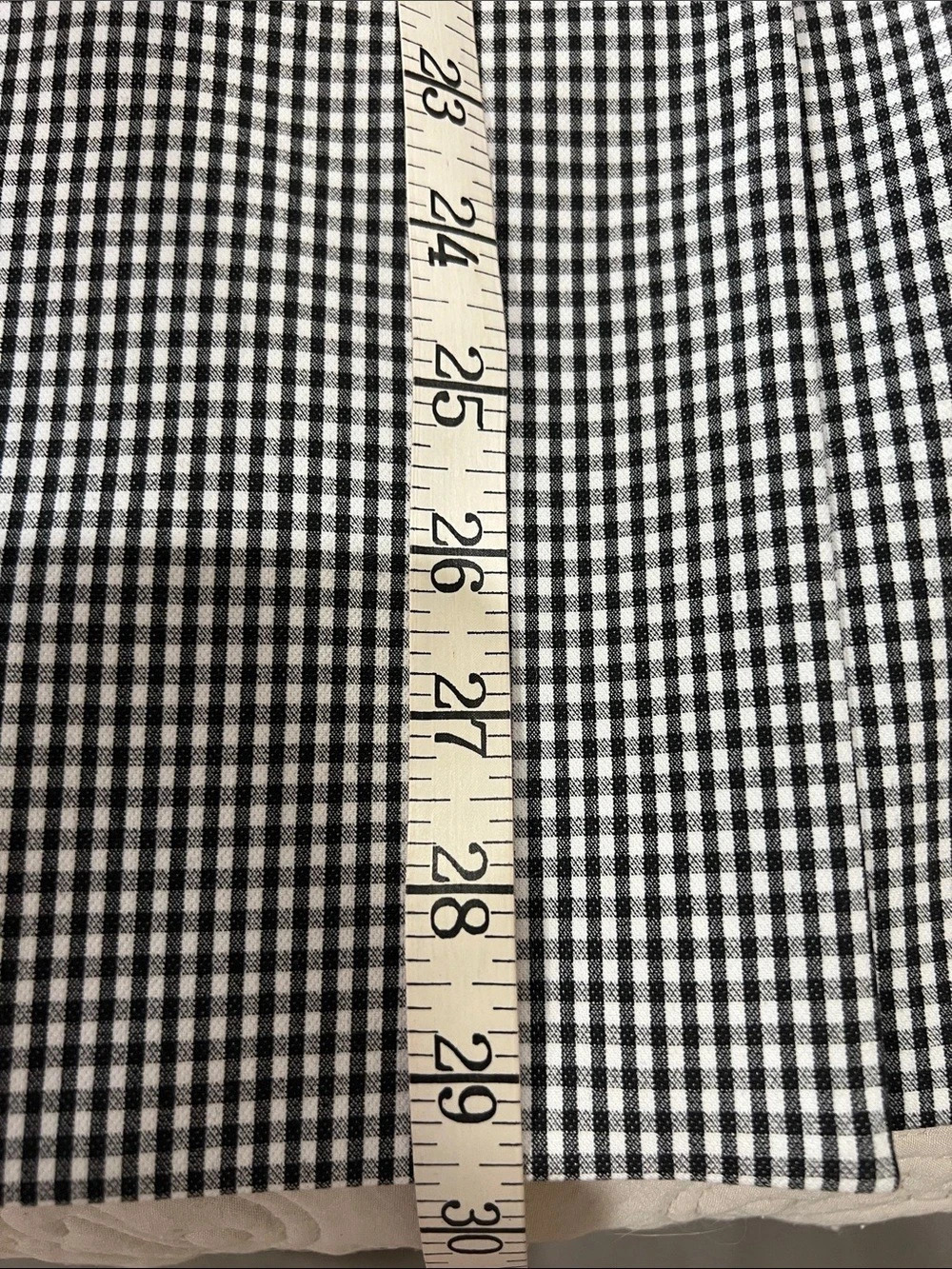 NWOT White House Black Market Gingham Halter Vest Black & White Size 10 - Picture 8 of 8